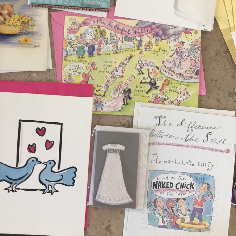 Lot of 35 greeting cards wedding baby party